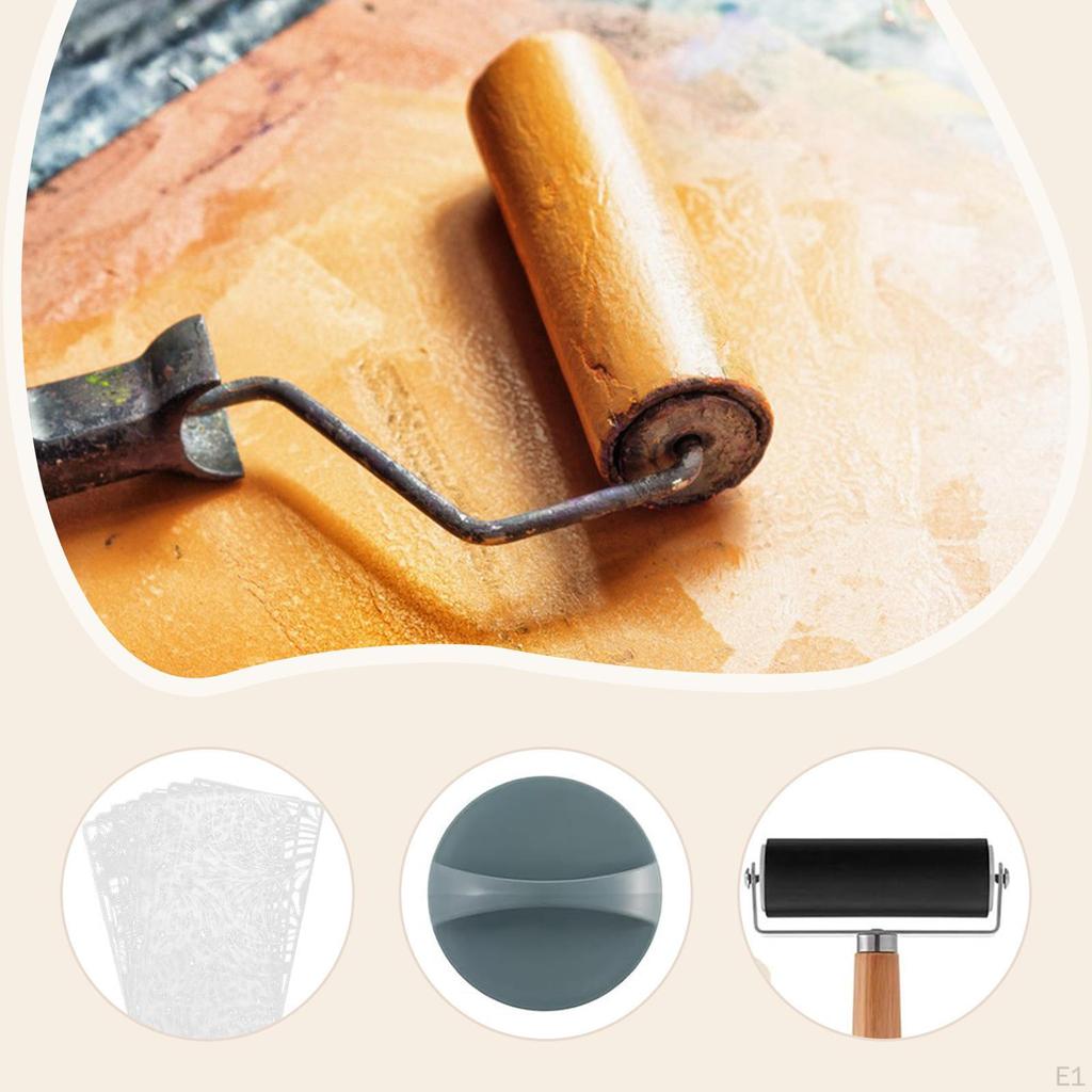 Набор для начинающих для гелевой печати Художественные принадлежности Профессиональный для изготовления открыток и поделок Универсальные трафареты