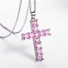 New Fashion Necklaces Female Pendants Gold Multi Color Crystal Jesus Cross Pendant For Women Necklace Party Leisure Time Jewelry