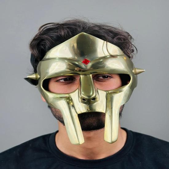 Маска MF Doom Рэпер Косплей Аксессуар Маска Трибьют MF Doom Маска Гладиатора Маска для Вечеринки Подарок Рождество, Вечеринка, Хэллоуин, Свадебный Подарок