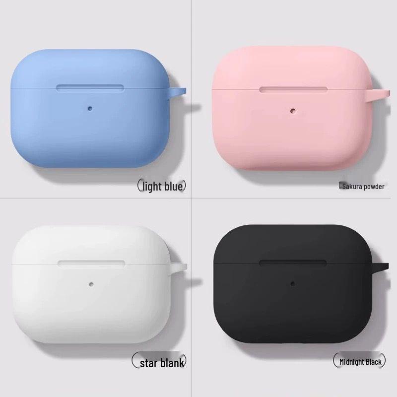 Однотонный серый силиконовый чехол для AirPods Pro 2-го поколения и AirPods 3