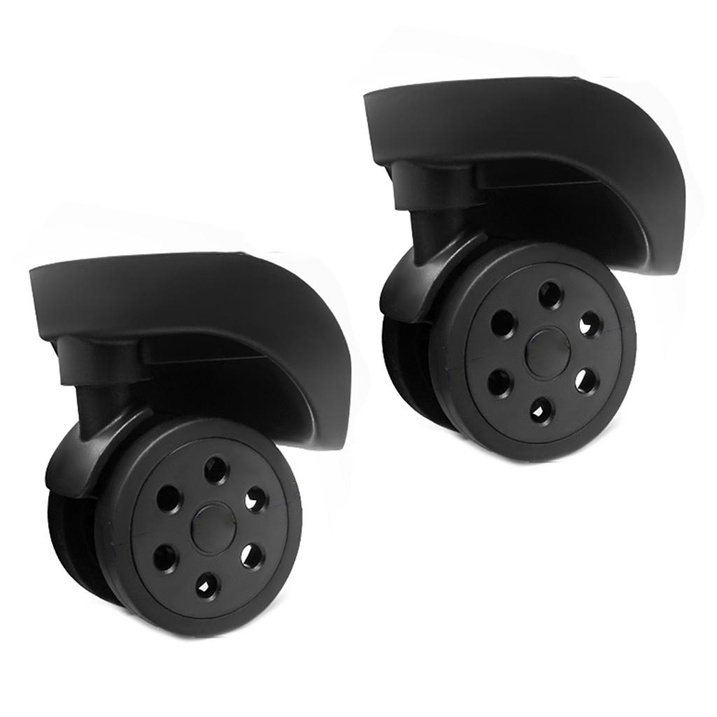 2 шт. сменные роликовые колеса для тележки, сверхпрочные роликовые колеса для багажной коробки, чемодана, поворотные на 360 градусов, бесшумные колеса