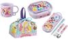 Skater Princess 24 Antibacterial Dishwasher Safe Soft Lid Tight Lunch Oval 360ml Trio Set Lunch Kids Character Tight Set PR24 Box, Shape, (Chopsticks,