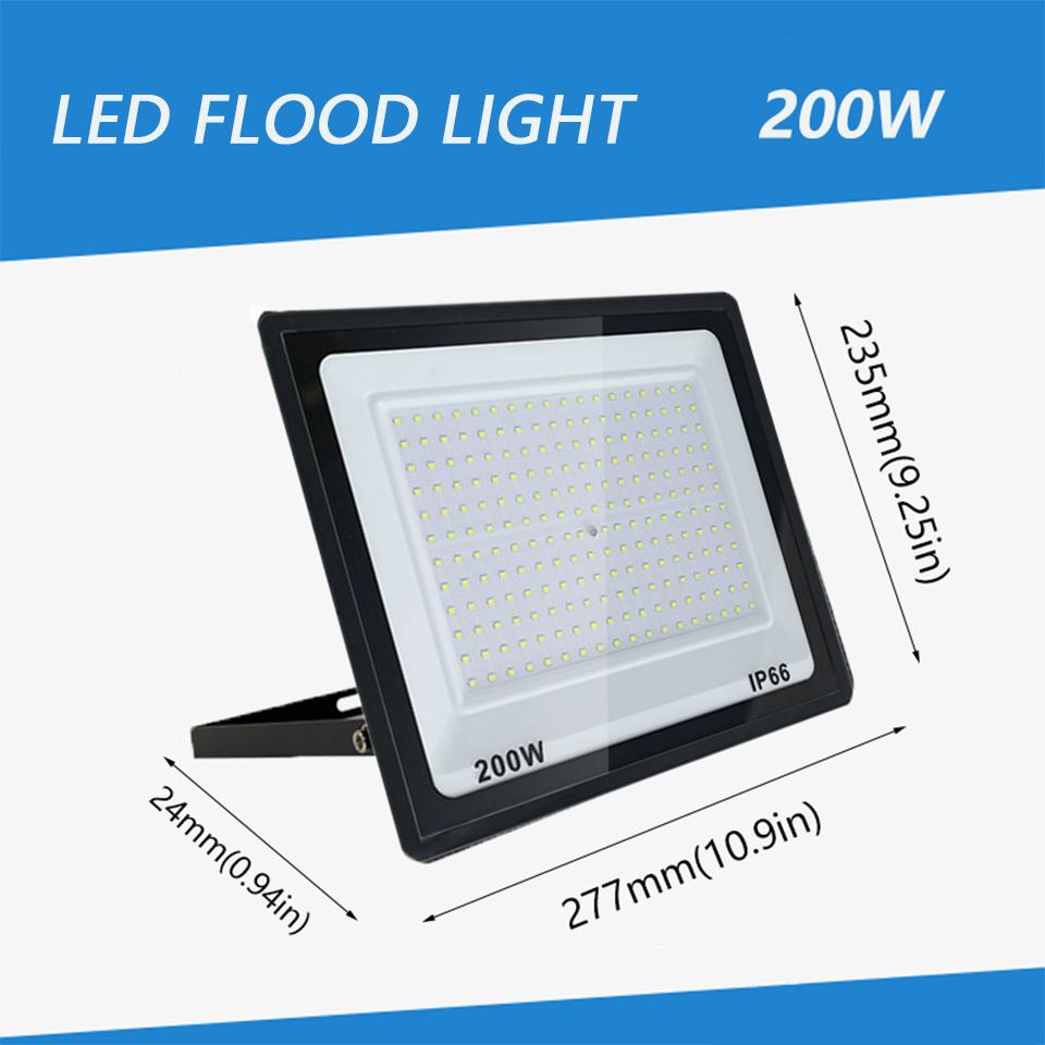 LED Flood Light 10W 20W 30W 50W 100W 150W 200W 300W Reflector Outdoor Spotlight Street Light Led Exterior Wall Lamp For Garden
