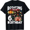 Футболка «Цирк Колесо обозрения на 6-й день рождения» для 6-летних мальчиков и девочек