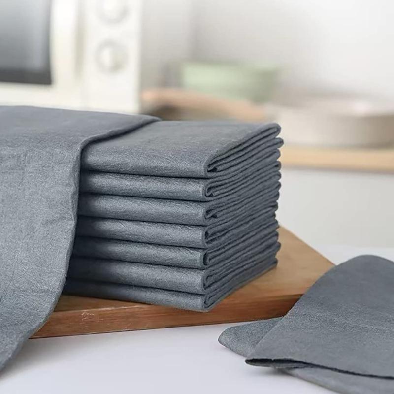 Magic Thickened Cleaning Cloth All-Purpose Microfiber Rag Reusable Glass Auto Windows Wipe Lint-free Kitchen Mirror Cleaning Rag