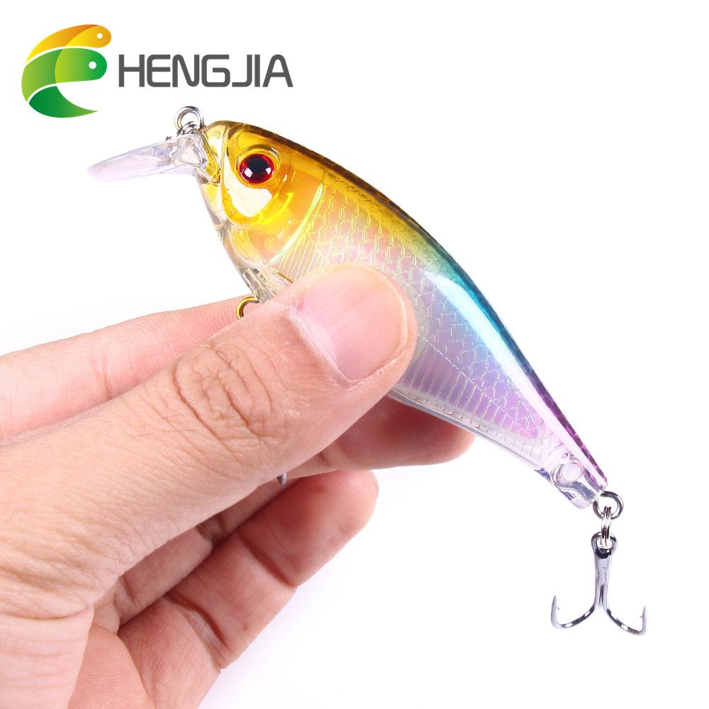 HENGJIA 3.3''/8.5cm Crankbait Freshwater Pike Trout Fishing Lures Tackle 3pcs Depth 1-2m