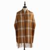Scarf Woman Winter Sweet Warm Scarf Shawl 2025 Imitation Cashmere Scarf Plaid Scarf Shawl
