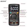 Цифровой мультиметр ZOYI ZT-98/100/101/102/102A с автоматическим выбором диапазона, 6000 отсчетов, амперметр переменного/постоянного тока, вольтметр, омметр, герц, тестер среднеквадратичного значения, портативный