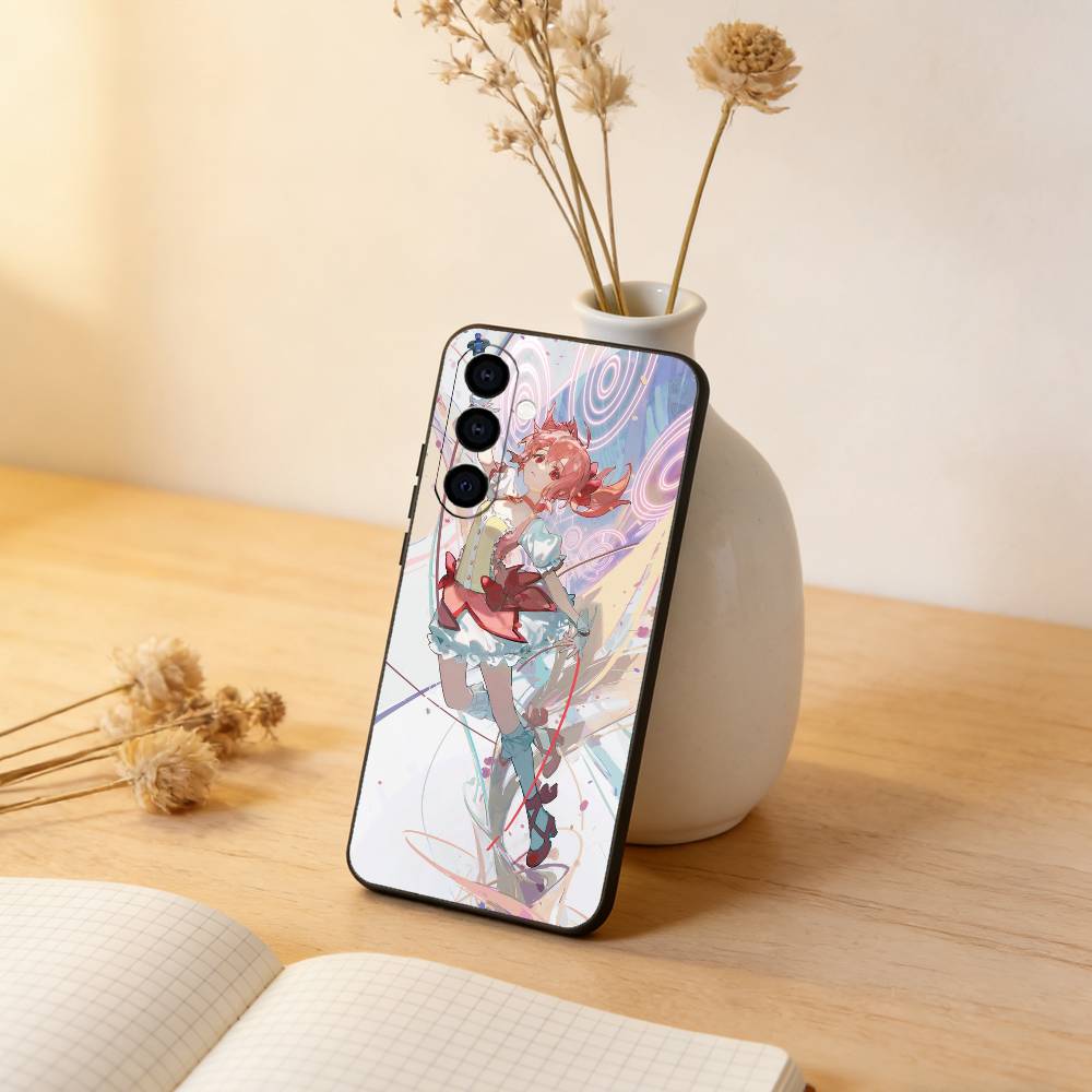 Чехол для телефона Puella Magi Madoka Magica Для Samsung Galaxy A73,A72,A71,A70,A53,A52,A51,Другие Мягкий Черный Чехол