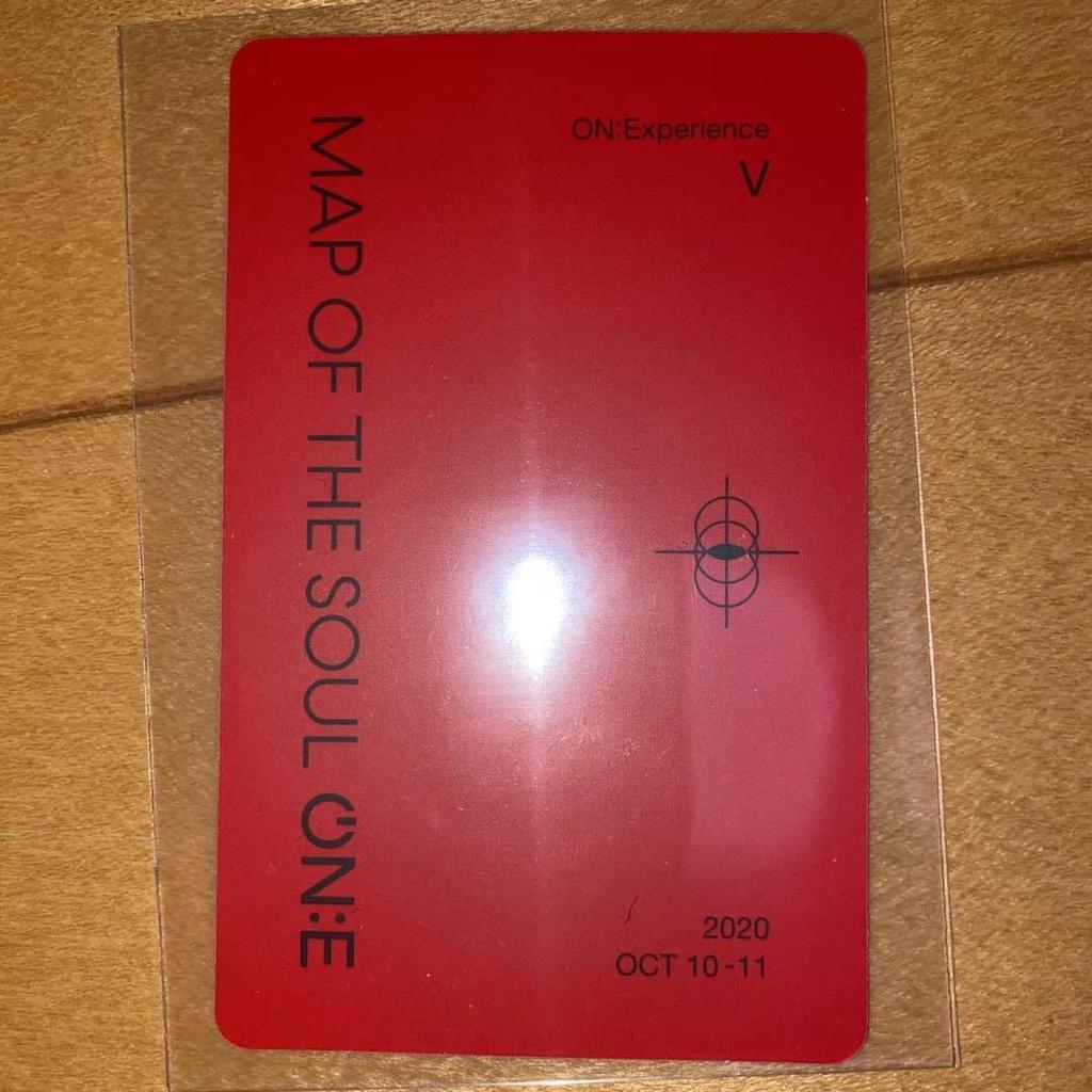 [Б/У] Официальный BTS MOS ON:E Blu-ray Торговая карточка V Ким Тэхён V