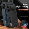 Retro Frosted Leather Magnetic Phone Cover for Poco X6 Pro 5G Case TPU Soft Frame Protect Fundas PocoX6 Poko Little X 6 Pro 6X
