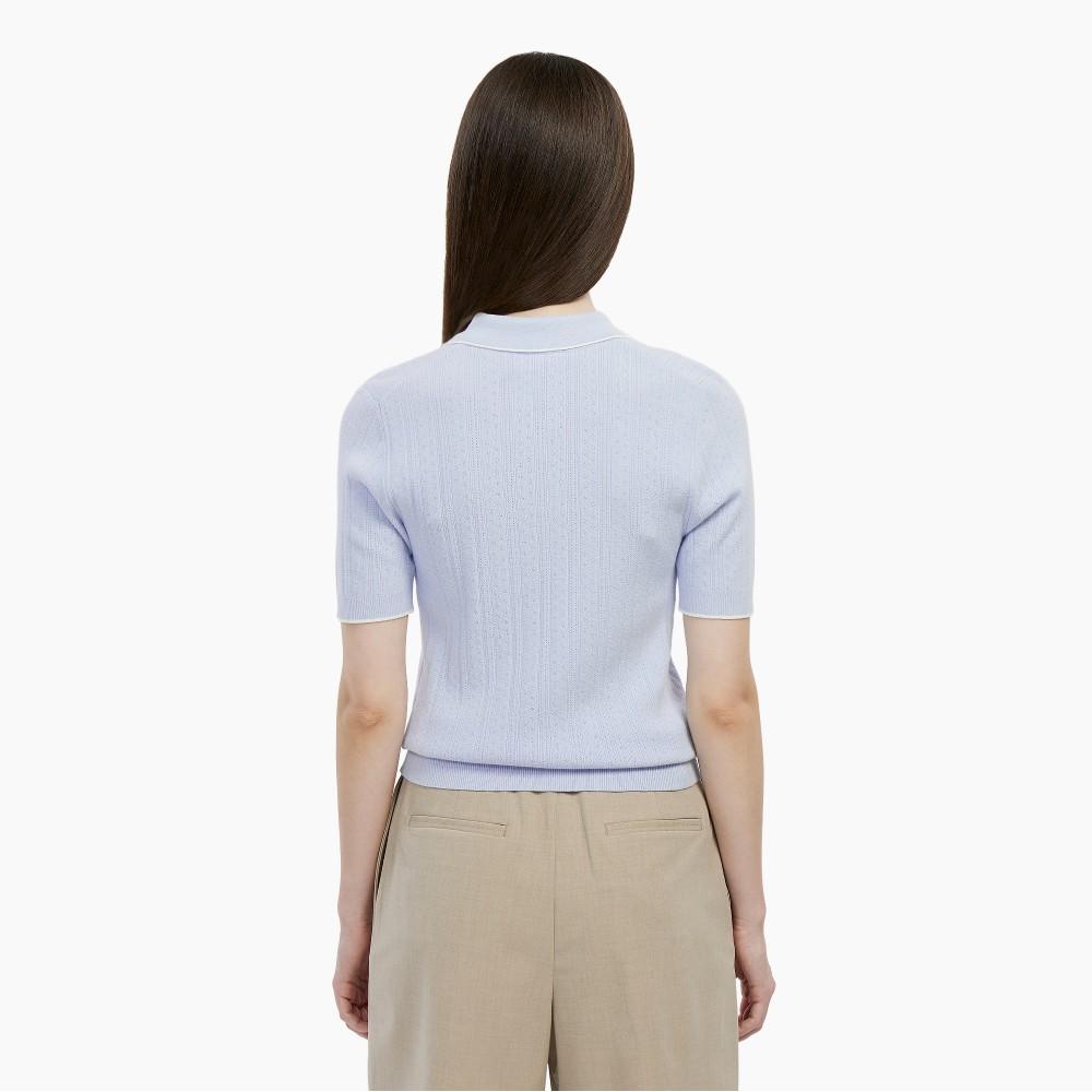 Lacoste Женский джемпер-поло с ажурной вязкой PF413E-56GJ2G