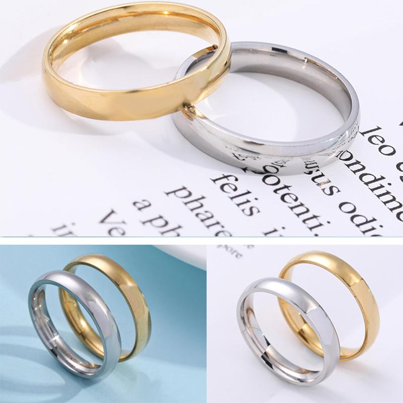 Глянцевое кольцо с шариковой дугой, трансграничные аксессуары, изысканное кольцо, пара из титановой стали, украшения из нержавеющей стали