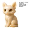 Big-Eyed Fox Figurine Hand-Carved Healing Fox Statue Lucky Animal Sculpture Home Office Desktop Decoration Ornament