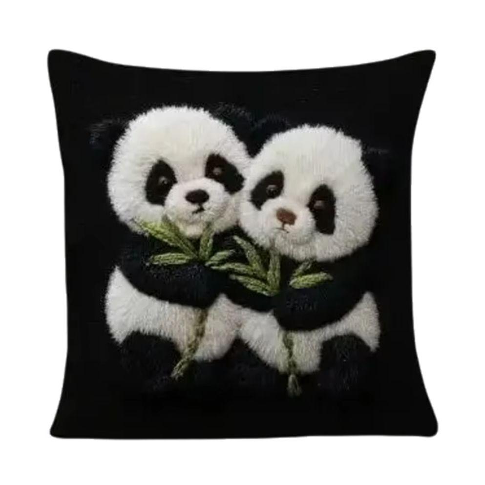 pc Cute Panda Throw Pillow Cover D DoubleSided Print Soft Polyester Cushion Case for Home Sofa Bedroom Car Decor