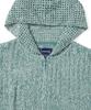 THISISNEVERTHAT Crochet Knit Zip Up Hoodie Light Blue
