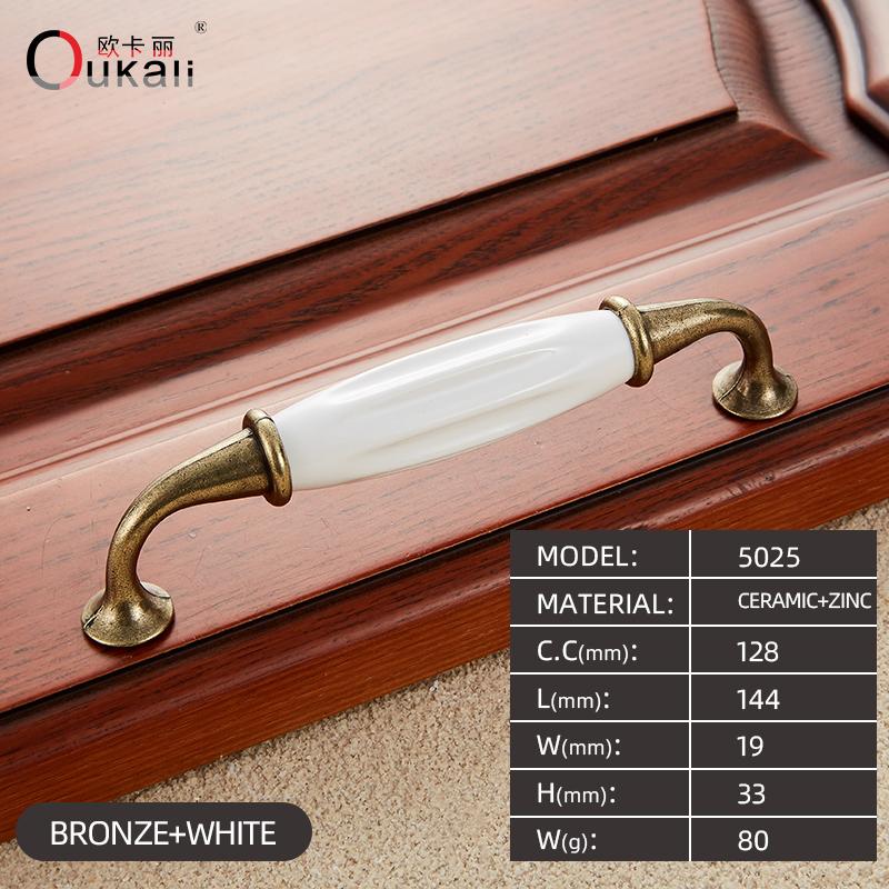 Modern Zinc Ceramic Handles Steel Knobs Cabinet Drawer Wardrobe Dresser Closet Bathroom Living Room Outdoor Use Made China