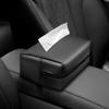 Solid Leather Car Tissue Box Hanging Portable Armrest Seat Back Sun Visor Holder Auto Interior Storage Bag Decoration Accessorie