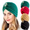 1 шт. сверкающие бриллианты мусульманские индийские шляпы летние головные уборы тюрбан кепка ретро этнические однотонные повязки на голову солнцезащитный хиджаб