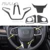 Карбон для Honda CR-V CRV 2017 2018 салон автомобиля украшение на руль рамка крышка наклейка планки
