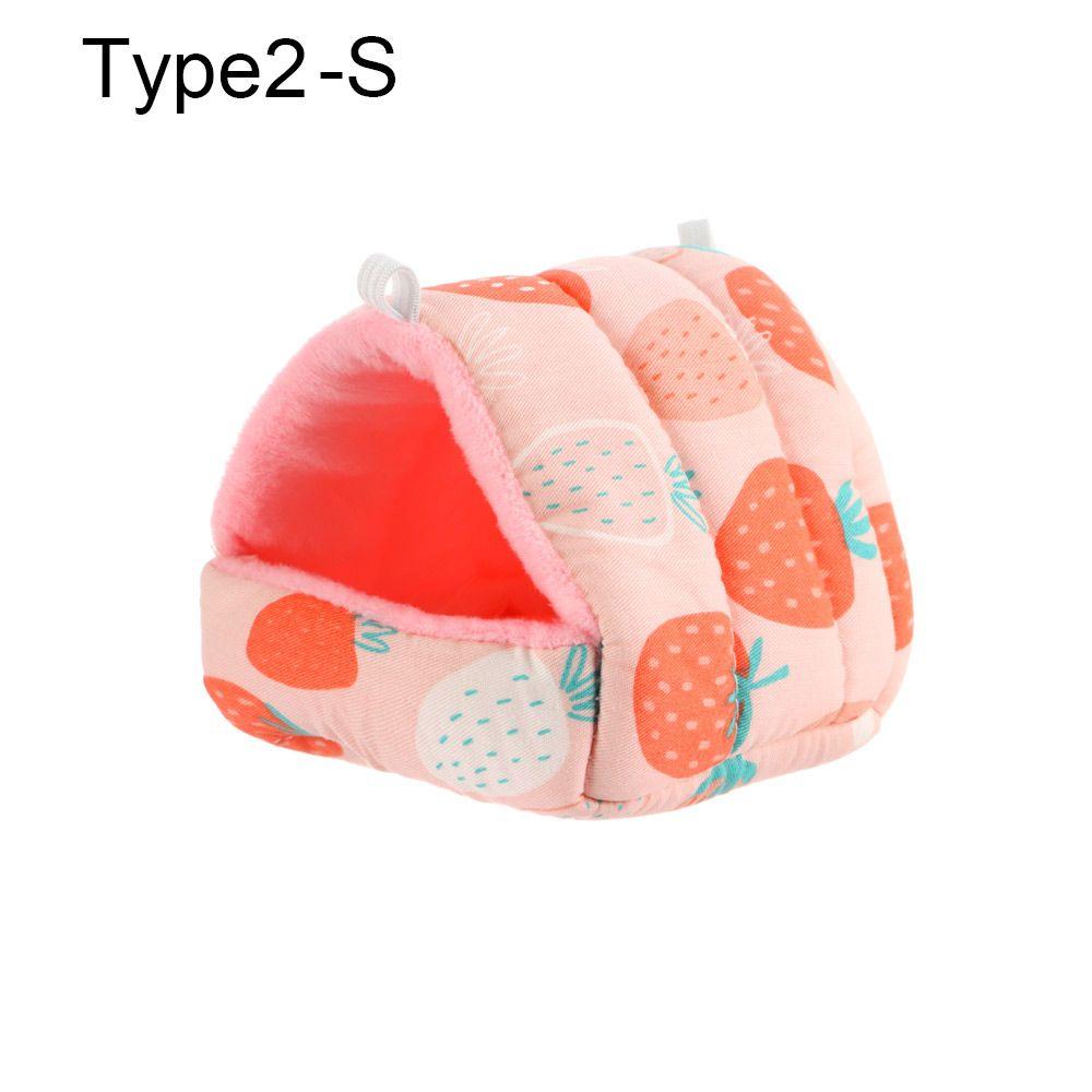 Cute Mini Cage Comfortable Winter Guinea Pig Nest Small Animal Sleeping Bed Warm Mat Hamster House
