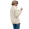 Plus Size Autumn and Winter Women's Button Fur Coat Lapel Loose Fleece Coat