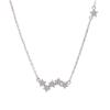 Connected Love Stars Shining Fashion Necklace, Female