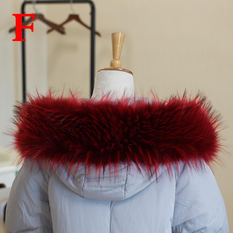 Faux Fur Scarf Warm Winter Hood Fur Decor Shawl Fake Fur Scarf Autumn Winter Women Coat Fur Collar Detachable Hat Accessories