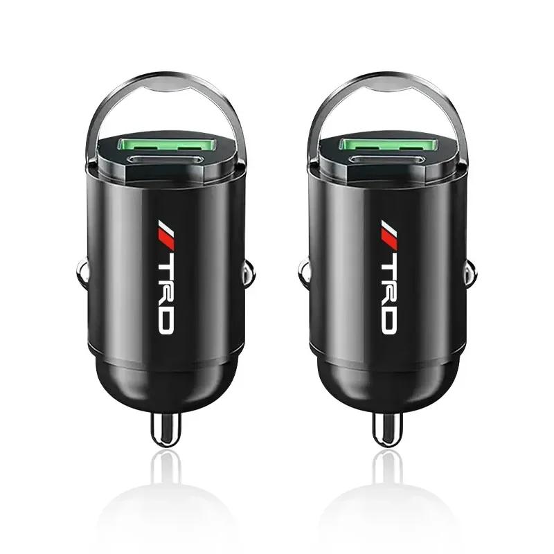 Micro Car Quick Charger Vehicle Cigarette Lighter Convert Plug Car Accessories For TRD Toyota C-hr Prado Rav4 Yaris Hilux Prius