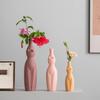 Экзотическая Креативная Керамическая Ваза для Человеческого Тела Модная Маленькая Свежая Настольная Фигурка Легкая Роскошь Украшение для Дома