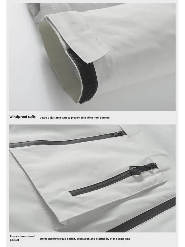 Модернизированная мужская куртка с капюшоном из графенового хлопка J91: Модный, ветрозащитный, водонепроницаемый, утолщенный дизайн для пар.