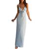 Sleeveless Sling V-neck Front Strap Halter Dress