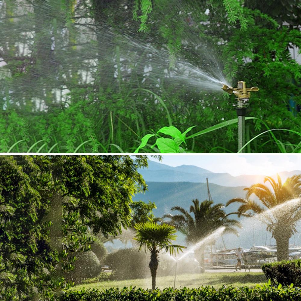 0 Degrees -360 Degrees Kirsite Adjustable Pattern Rain Bird Garden Impact Sprinkler Agricultural Lawn Brass Spray ADM