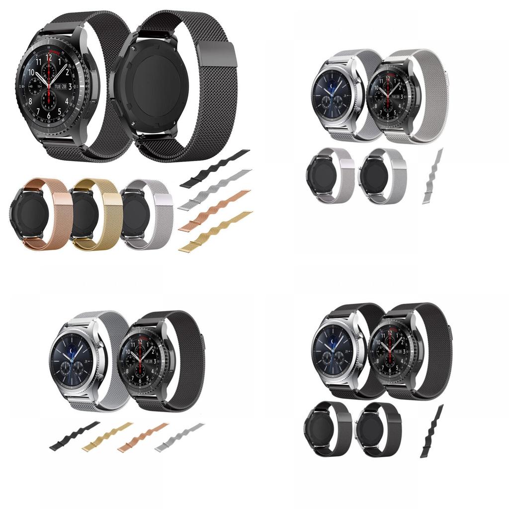 Элегантный миланский магнитный ремешок из нержавеющей стали для часов Samsung Gear S3 Frontier