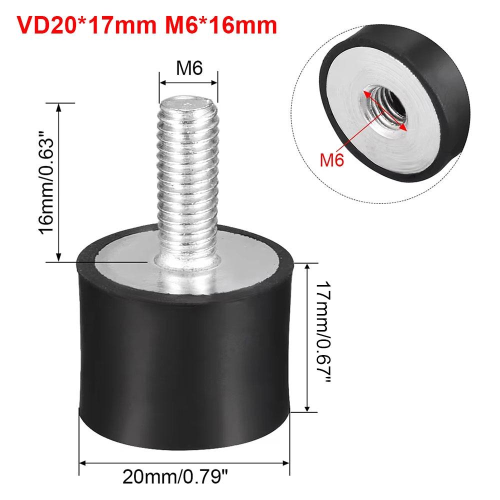 1Pcs New M4 M5 M6 M8 Rubber Shock Absorber Male Thread VD Type Damper Mount Anti-vibration Bobbin Mount Isolator For Boat Car