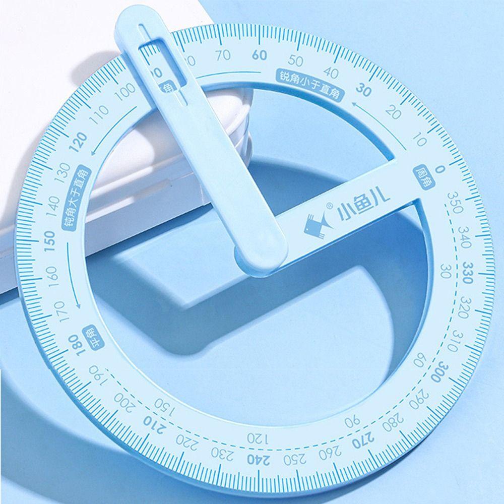 Пластиковый транспортир-указатель 360 градусов, искатель угла поворота, креативная линейка для занятий, студенты