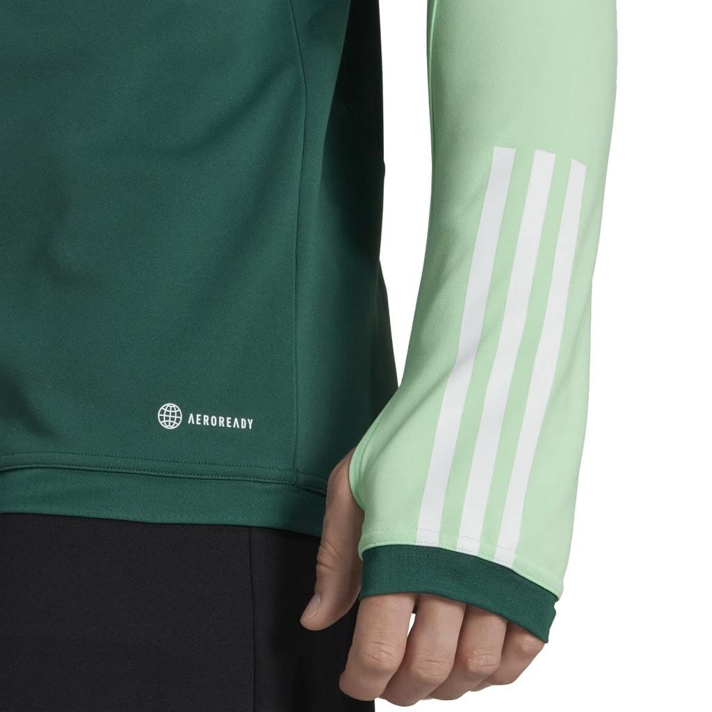 adidas Мужская футболка Leeds United с воротником-стойкой и длинным рукавом, сезон 2023-24, топ HU1308