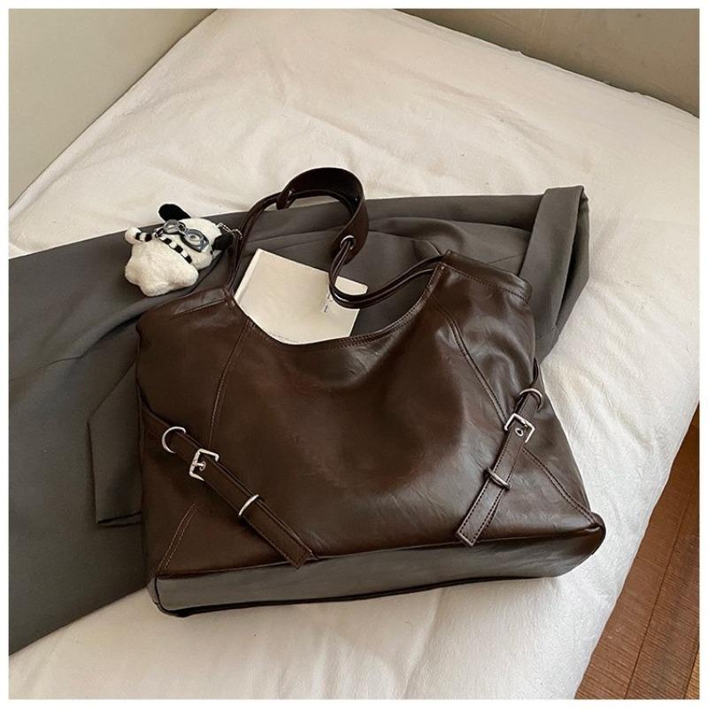 Вместительная сумка в стиле ретро для поездок на работу, повседневная и простая сумка через плечо, сумка-тоут для студента