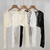 Lace Outer Thin Small Cardigan Female Sun Protection Fairy Shawl Tops Summer