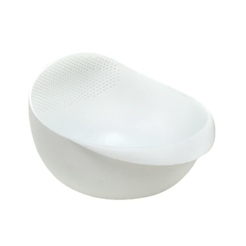 Plastic Rice and Fruit Washing Basin with Draining Sieve - Kitchen Supply for Vegetables and Food Preparation