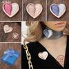 New Enamel Love-coated Magnetic Buckle Brooch, Women's Simple Multi-functional Heart-shaped Brooch