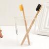 Environmentally Friendly Nylon Bamboo C Harcoal Wholesale New Hotel Practical Pure Bamboo Soft Adult Medium Natural Eco Toothbrush