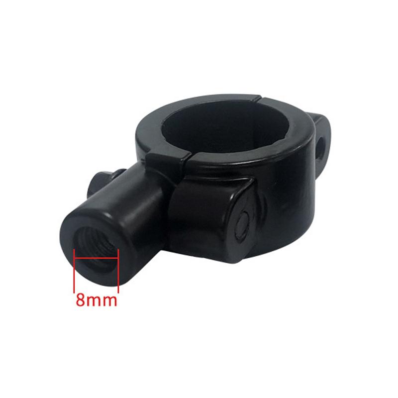 Держатель для крепления зеркала заднего вида на руль мотоцикла, адаптер, зажимное основание 8 мм 10 мм 7/8 дюйма, черный алюминиевый универсальный инструмент для мотоцикла