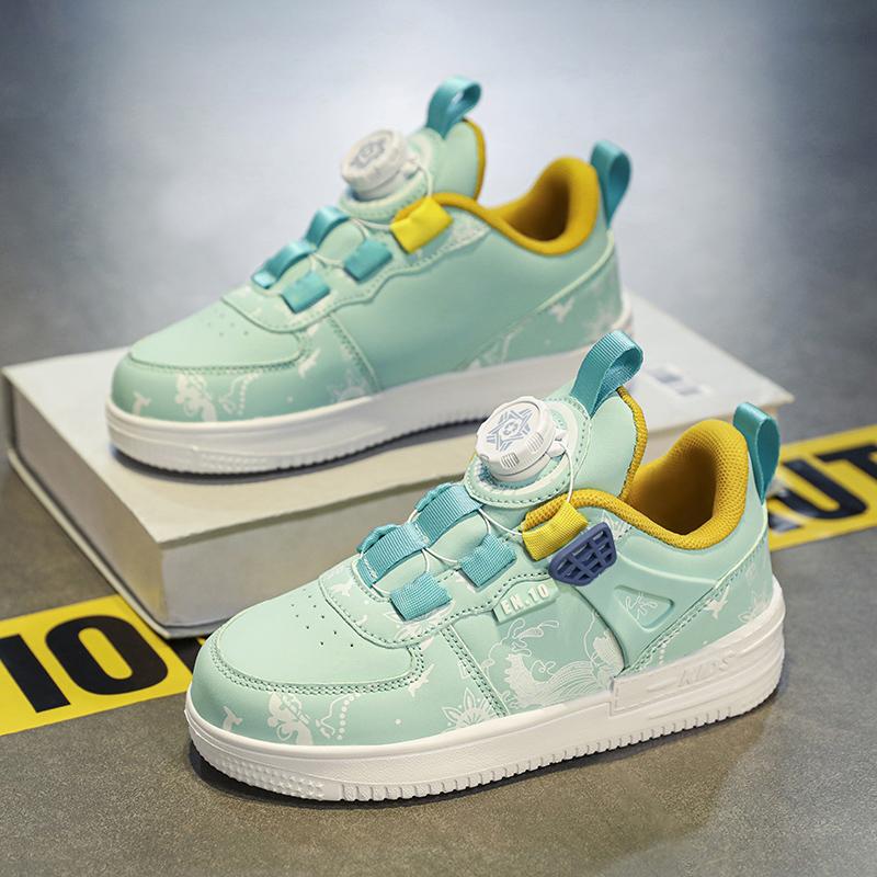 Детские кроссовки для сноуборда, осенние, новый тип детской кожаной спортивной обуви для мальчиков с низким верхом, корейская версия студенческой обуви для кампуса