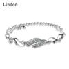 Линдон циркон браслет ювелирные изделия геометрические бусины браслеты-цепочки модный тонкий свадебный подарок для подруги женщин
