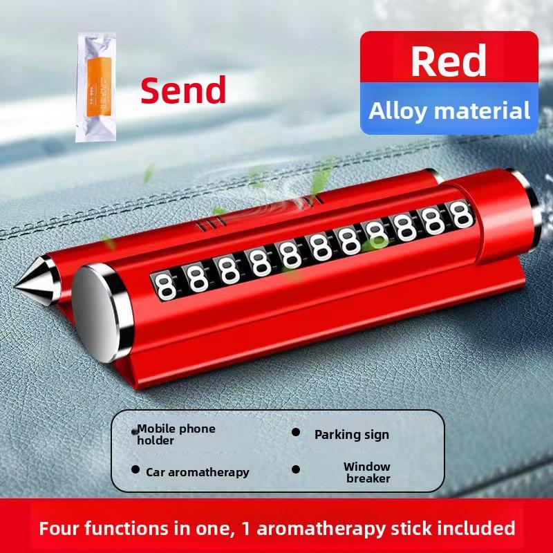 Автотовары Временная парковочная табличка с номером Перемещающаяся автомобильная номерная табличка Креативная В салоне Металлическая роликового типа Табличка с логотипом автомобиля и номером телефона