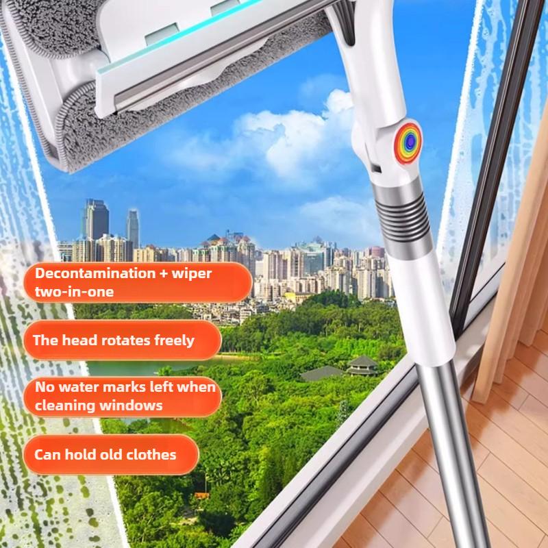 Инструмент для мытья окон, двухсторонний скребок для мытья стекол на открытом воздухе, бытовой скребок