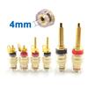 4MM 1pair Red+black Banana Plug Socket Jack Connector Thread Medium Amplifier Speaker Terminal Binding Post Audio