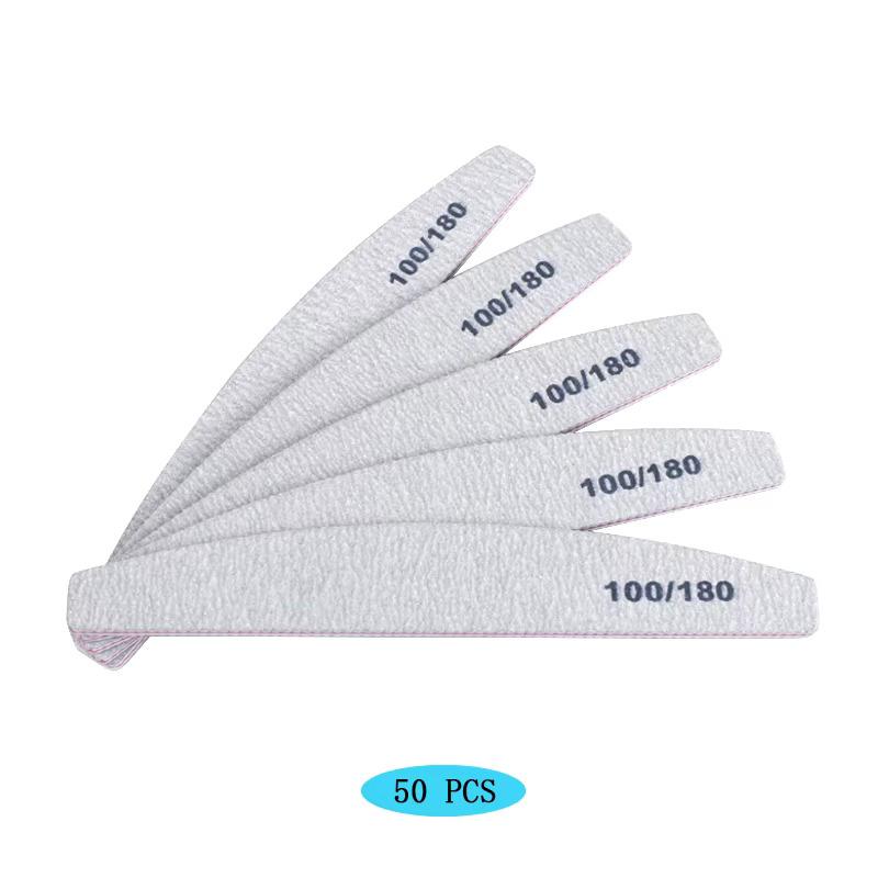 Nail Files (10Pack), 100/180 Grit Emery Boards Nail File for Natural Nails and Acrylic Nails, Double Sided Emory Boards Limas P