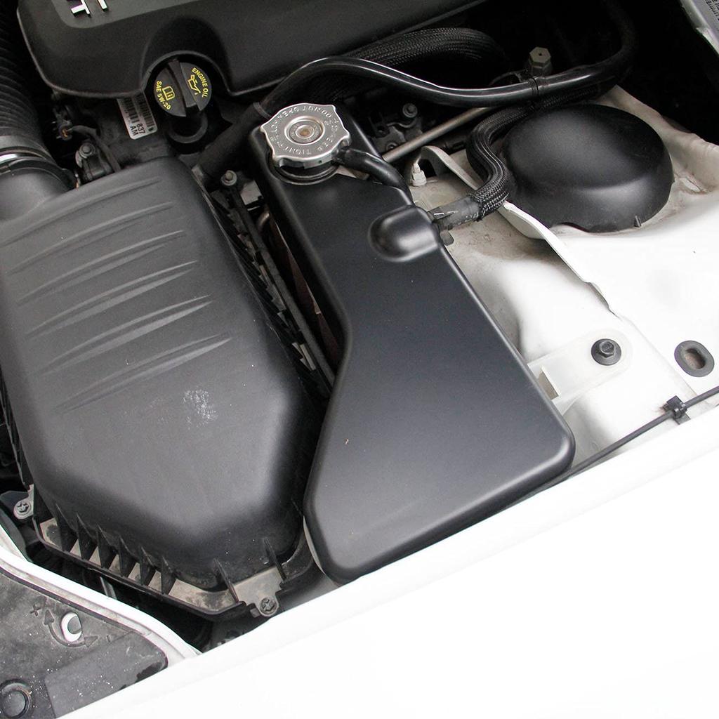 crosselec Black Matte Coolant Tank Cover Trim for Dodge Challenger Charger Chrysler 300/300c 2011-2021